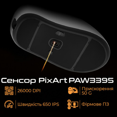 Мишка RAWM ER21 Wireless/Bluetooth Black (ER21.black)