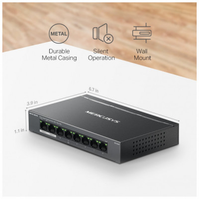 Комутатор мережевий Mercusys MS108GP