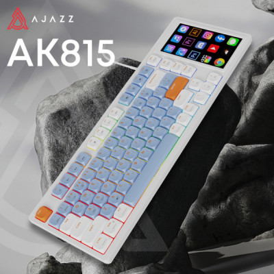 Клавіатура Ajazz AKP815 RGB Red Switch USB UA White/Blue (AKP815-R-WBO)