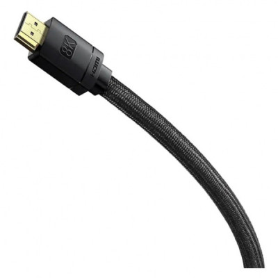 Кабель мультимедійний HDMI to HDMI 1.0m V2.1 Baseus (WKGQ000001)