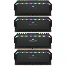 Модуль пам'яті для комп'ютера DDR5 64GB (4x16GB) 6200 MHz Dominator Platinum RGB Black Corsair (CMT64GX5M4B6200C32)