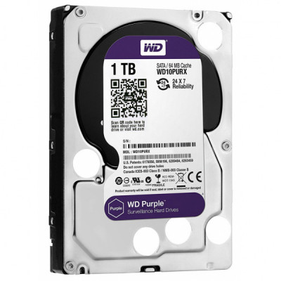 Жорсткий диск 3.5" 1TB WD (WD10PURZ)