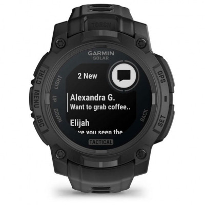 Смарт-годинник Garmin Instinct 3, Tactical, Solar, 45mm, Black, GPS смарт-годинник (010-02934-50)