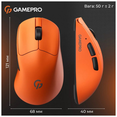 Мишка GamePro Genesis Avenger Wireless/Bluetooth/USB Orange (GM096O)