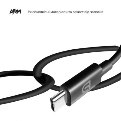 Дата кабель USB-C to USB-C 1.0m ABMM093B black Armorstandart (ARM64289)
