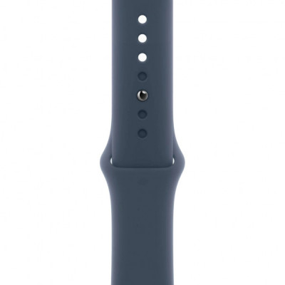 Смарт-годинник Apple Watch Series 9 GPS 45mm Silver Aluminium Case with Storm Blue Sport Band - S/M (MR9D3QP/A)