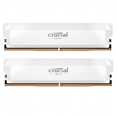 Модуль пам'яті для комп'ютера DDR5 64GB (2x32GB) 6400 MHz Pro Overclocking White Micron (CP2K32G64C40U5W)