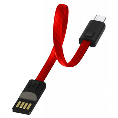 Дата кабель USB 2.0 AM to Type-C 0.22m red ColorWay (CW-CBUC023-RD)