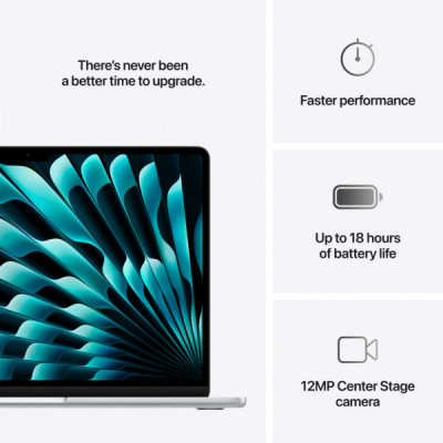 Ноутбук Apple MacBook Air 13 M4 A3240 Silver (MW0X3UA/A)