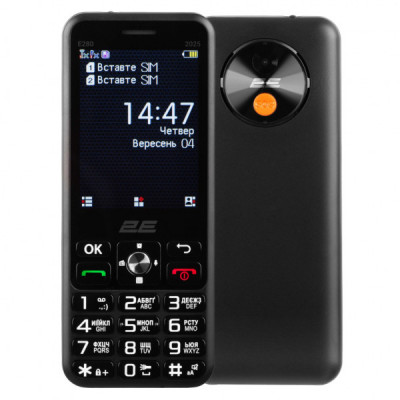 Мобільний телефон 2E E280 2025 Black + Батарея (794300868957)