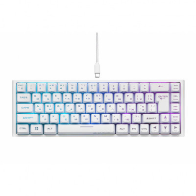 Клавіатура 2E GAMING KG360 RGB 68key Wireless White (2E-KG360UWT)