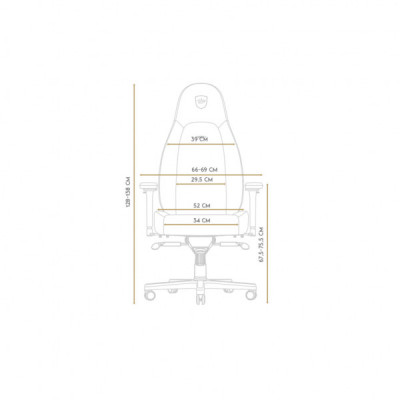 Крісло ігрове Noblechairs Icon Black/Gold (NBL-ICN-PU-GOL)