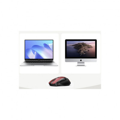 Мишка Ugreen MU006 Ergonomic Wireless Red/Black (25752)