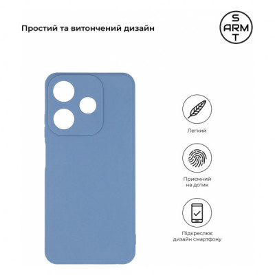 Чохол до мобільного телефона Armorstandart Matte Slim Fit Tecno Spark 10 4G (KI5q) Camera cover Light Blue (ARM69071)