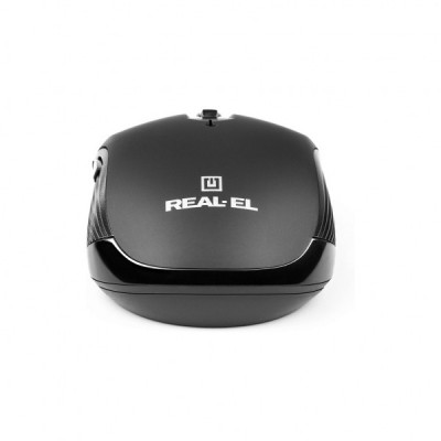 Мишка REAL-EL RM-331W Wireless Black (EL123200044)