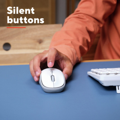 Мишка Trust Yvi+ Silent Wireless/Bluetooth White (25513)