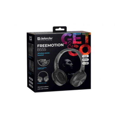 Навушники Defender FreeMotion B555 Bluetooth Black (63555)