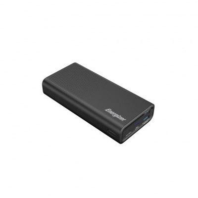 Батарея універсальна Energizer 20000 mAh, Li-pol, PD/20W, QC/3.0, Type-C/micro-USB, USB*2, black (UE20012PQ_BK)