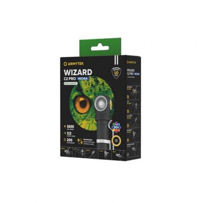 Ліхтар Armytek Wizard C2 Pro Nichia Marnet USB Warm (F06801W)