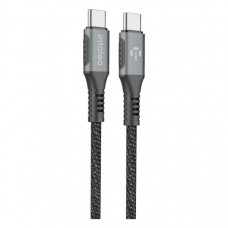 Дата кабель Type-C to Type-C 1.2m CBGPD60WTT1 60W grey Intaleo (1283126518096)