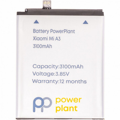 Акумуляторна батарея для телефону PowerPlant Xiaomi Mi A3 (BM4F) 3100mAh (SM220342)