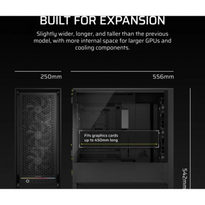 Корпус для ПК Corsair CORSAIR FRAME 5000D RS (4xRS140) (CC-9011307-WW)