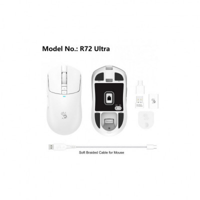 Мишка A4Tech Bloody R72 Ultra Wireless/USB White (4711421000901)