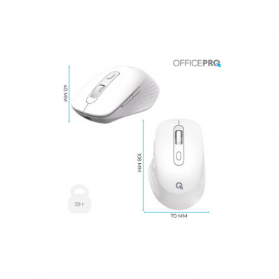 Мишка OfficePro M265W Wireless/Bluetooth Silent Click White (M265W) Мишка OfficePro M265W Wireless/Bluetooth Silent Click White (M265W)