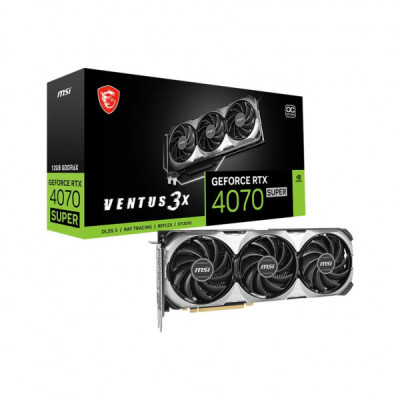 Відеокарта MSI GeForce RTX4070 SUPER 12Gb VENTUS 3X OC (RTX 4070 SUPER 12G VENTUS 3X OC)