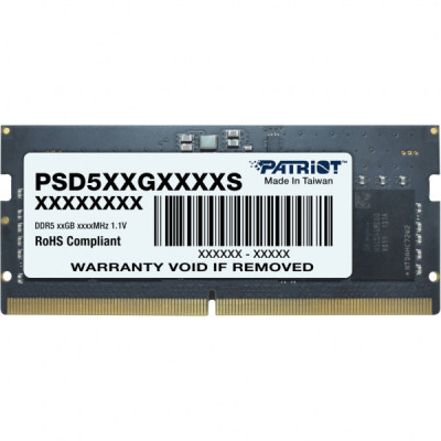 Модуль пам'яті для ноутбука SoDIMM DDR5 32GB 5600 MHz Signature Line Patriot (PSD532G56002S)
