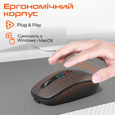 Мишка Meetion BTM100R Wireless/Bluetooth Black (MT-BTM100R-A) Мишка Meetion BTM100R Wireless/Bluetooth Black (MT-BTM100R-A)