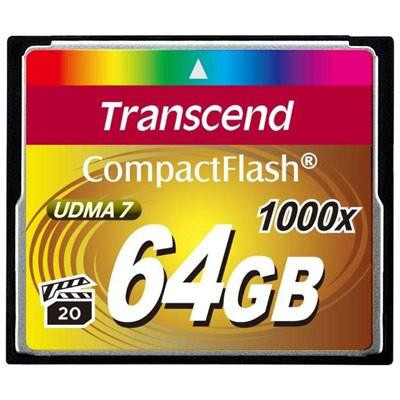 Карта пам'яті Transcend 64Gb Compact Flash 1000x (TS64GCF1000)