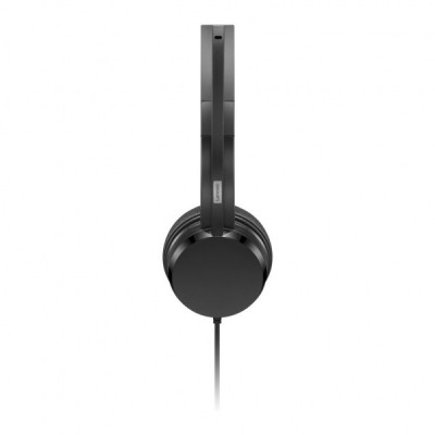 Навушники Lenovo USB-A Wired Stereo On-Ear Black (4XD1K18260)