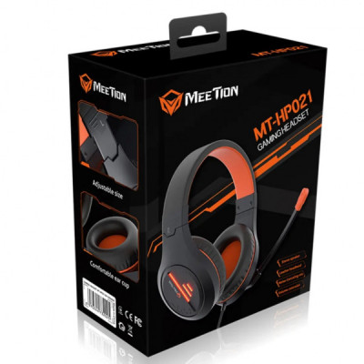 Навушники Meetion HP021 Black/Orange (MT-HP021-A)