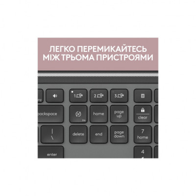 Клавіатура Logitech K950 Bluetooth/Wireless UA Graphite (920-012465)