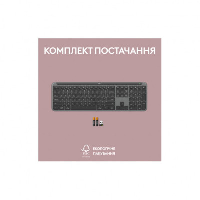 Клавіатура Logitech K950 Bluetooth/Wireless UA Graphite (920-012465)