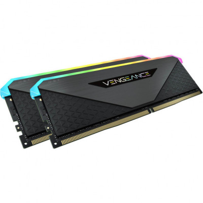 Модуль пам'яті для комп'ютера DDR4 16GB (2x8GB) 3600 MHz Vengeance RGB Pro RT Black Corsair (CMN16GX4M2Z3600C16)