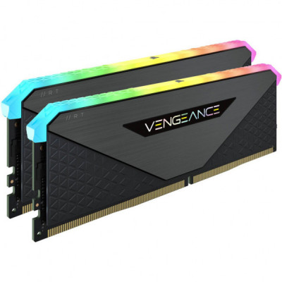 Модуль пам'яті для комп'ютера DDR4 16GB (2x8GB) 3600 MHz Vengeance RGB Pro RT Black Corsair (CMN16GX4M2Z3600C16)