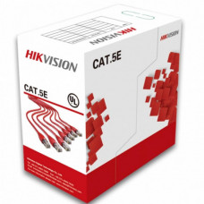 Кабель мережевий Hikvision UTP 305м cat.5e, CU, 4*2*0,5мм (DS-1LN5E-S)