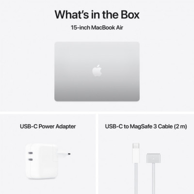 Ноутбук Apple MacBook Air 15 M4 A3241 Silver (MW1G3UA/A)