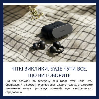 Навушники Philips TAQ2000BK/00 Wireless Black (TAQ2000BK/00)