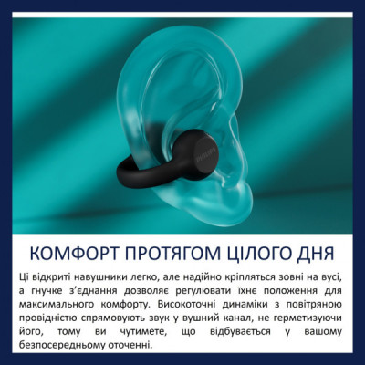 Навушники Philips TAQ2000BK/00 Wireless Black (TAQ2000BK/00)