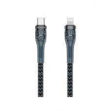 Дата кабель USB-C to Lightning Seeman PD-B94a Black Proda (PD-B89 (C-L)-BK)