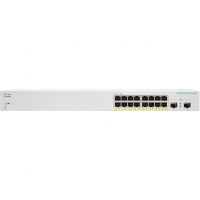 Комутатор мережевий Cisco CBS220-16P-2G-EU