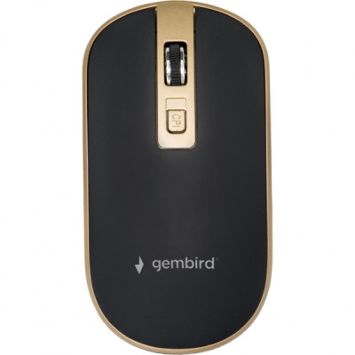 Мишка Gembird MUSW-4B-06-BG Wireless Black-Gold (MUSW-4B-06-BG)