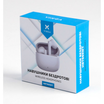 Навушники Vinga HBT065 Bluetooth White (HBT065WT)