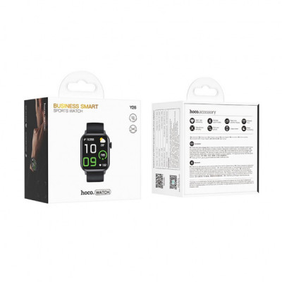 Смарт-годинник HOCO Y26 Smart sports watch (call version) Black (6942007645416)