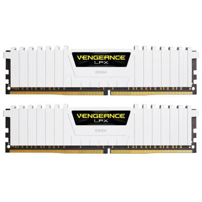 Модуль пам'яті для комп'ютера DDR4 16GB (2x8GB) 3000 MHz LPX White Corsair (CMK16GX4M2B3000C15W)