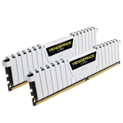 Модуль пам'яті для комп'ютера DDR4 16GB (2x8GB) 3000 MHz LPX White Corsair (CMK16GX4M2B3000C15W)