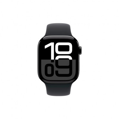 Смарт-годинник Apple Watch Series 10 GPS 42mm Jet Black Aluminium Case with Black Sport Band - M/L (MWWF3QH/A)